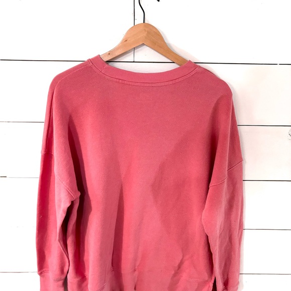 Time and Tru Rose Pink Crewneck Sweatshirt | Size Large (12–14) - Picture 4 of 4
